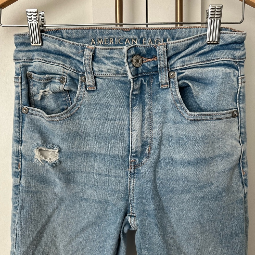 American Eagle Outfitters Light Blue Flare Jeans - Picture 4 of 6